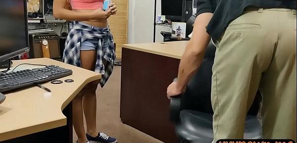  Big boobs woman nailed by pawnshop owner